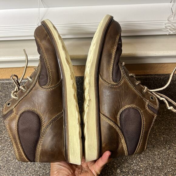 Red Wing Shoes Brown Leather Hiking Work Boots Men's Sz 7 D Ankle Lace Up Casual - Picture 6 of 11